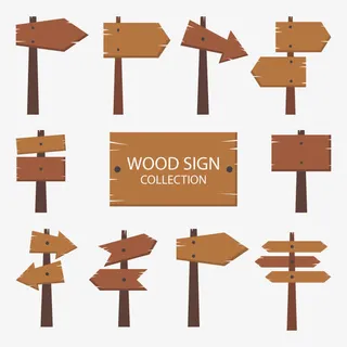 矢量路标牌免抠