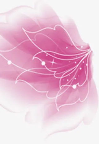 紫色浪漫花朵光效免抠