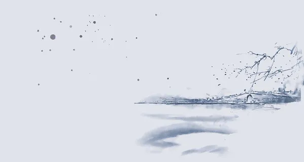 中国风水墨画西湖风景平面广告高清