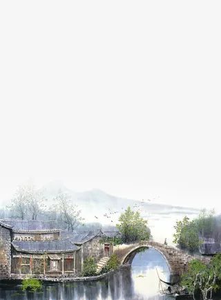 老家故乡风景免抠