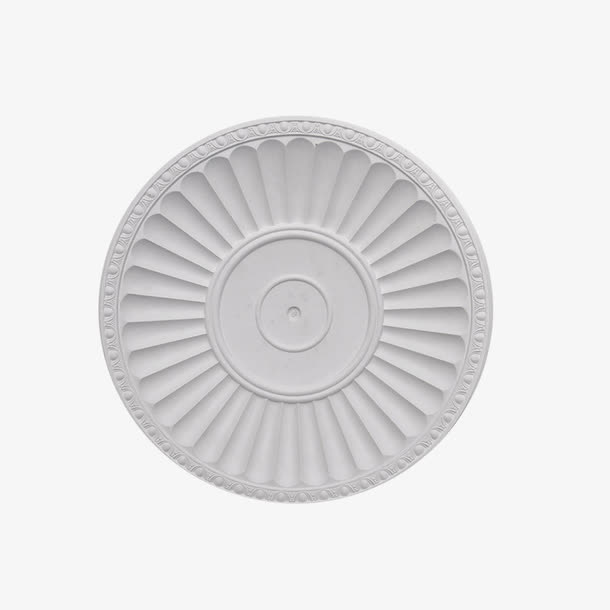 产品实物盘形石膏线条圆板免抠