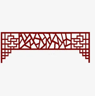 中国风门楣装饰元素免抠