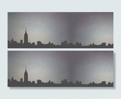 简约建筑长图banner背景高清