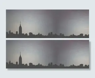 简约建筑长图banner背景高清