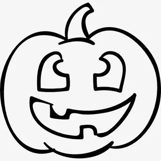 万圣节南瓜头概述微笑图标免抠