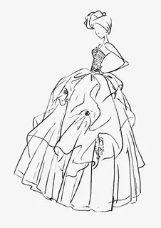 手绘婚纱美女免抠 手绘婚纱美女免抠