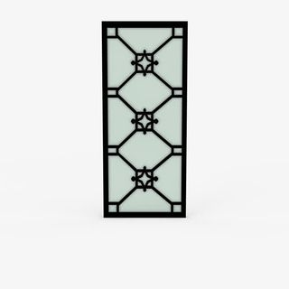 黑色边框日式屏风免抠