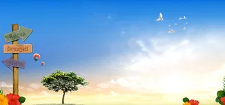 旅行蓝色背景简约风格海报banner背景高清