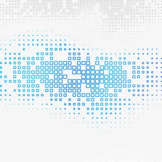 蓝色马赛克方块渐变素材免抠