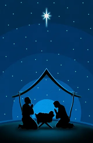 祈祷的人物剪影免抠