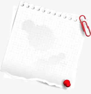 手绘白色纸张免抠