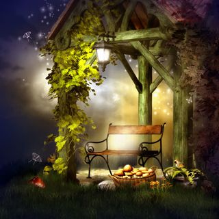 梦幻插画背景高清免抠