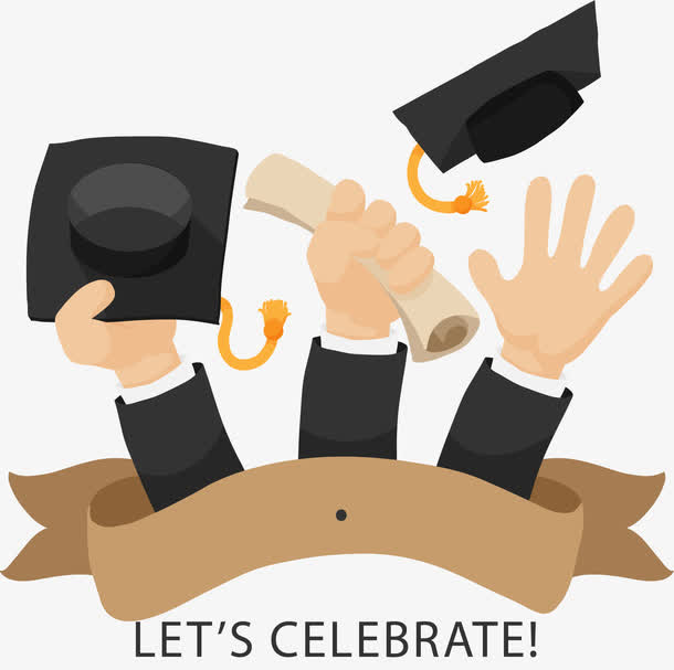 共同庆祝毕业季免抠