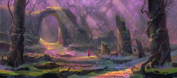 唯美梦幻童话森林免抠
