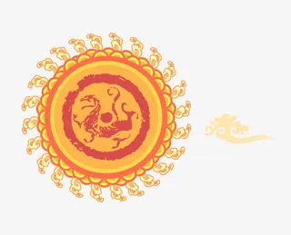 矢量传统节日如意云纹免抠