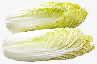 两颗新鲜的娃娃菜免抠