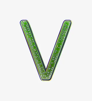 电路板字母v免抠