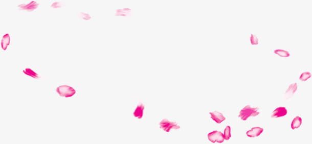 粉色艺术漂浮花朵花瓣免抠