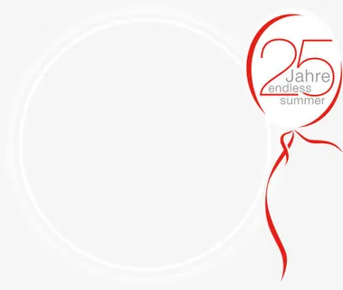 白色圆圈边框 气球免抠