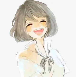 可爱大笑女孩俏皮丫头免抠