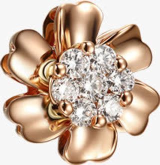 春天金色饰品装饰免抠