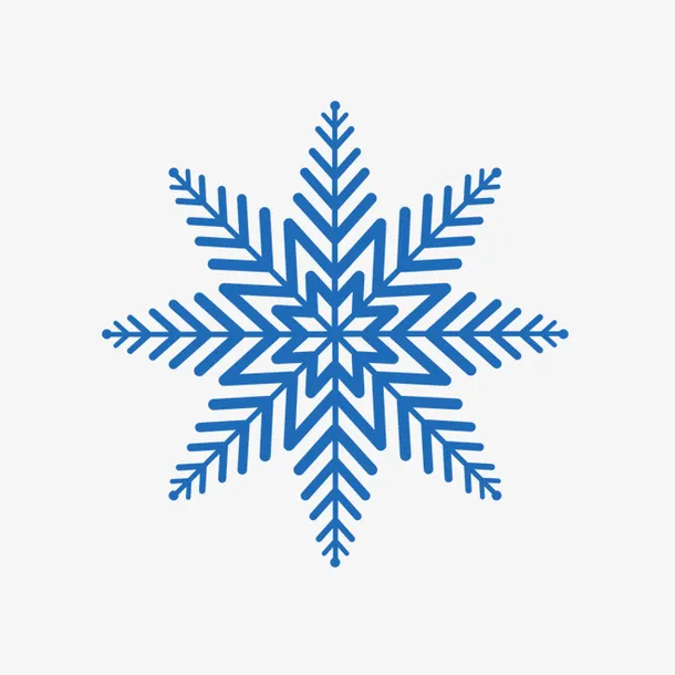 卡通雪花免抠