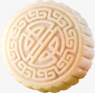 中秋节白色冰皮月饼免抠