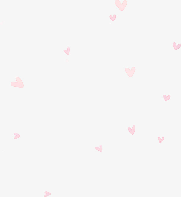 粉色卡通可爱爱心装饰免抠