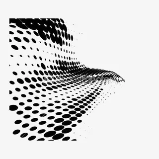 黑色几何图形装饰免抠