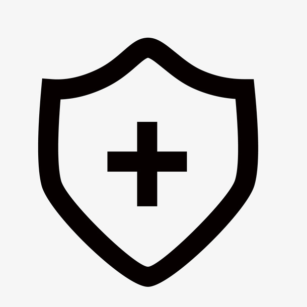 黑色的盾牌免抠图免抠