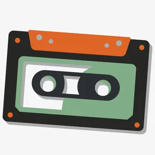 录音带矢量图免抠