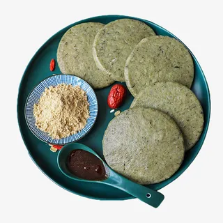 蒿草糯米糍粑免抠