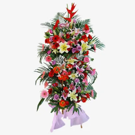 一个开业花篮免抠