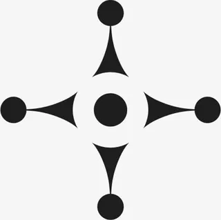 角花底纹花型对称平面图形免抠