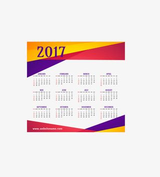 商务新年日历免抠