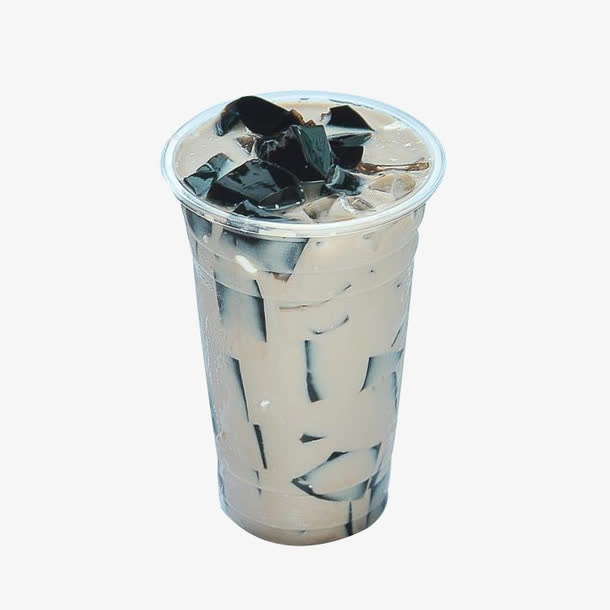 饮料仙草奶茶免抠