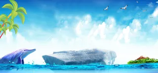 夏季凉爽背景高清