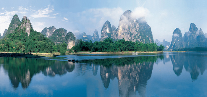 山水山峰旅游海报背景高清摄影风景背景