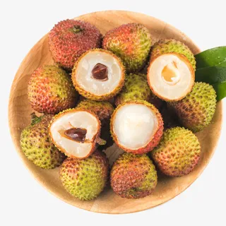 海南妃子笑微距特写免抠