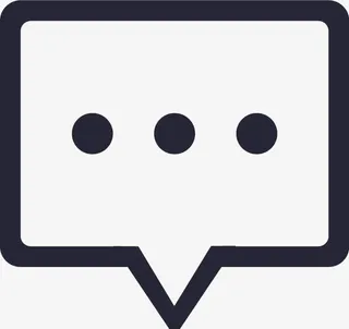 评论讨论（线框）免抠