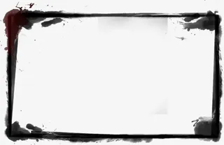 黑色边框涂抹免抠