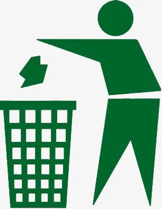 丢垃圾标志免抠