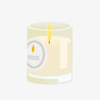 卡通香薰蜡烛免抠