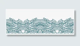 海浪底纹装饰免抠