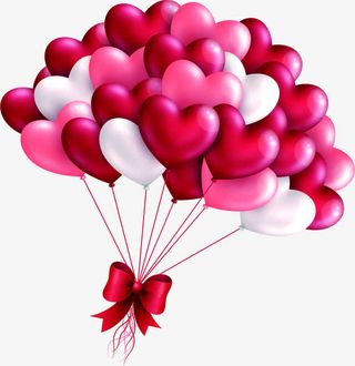 彩色爱心海报背景七夕情人节免抠