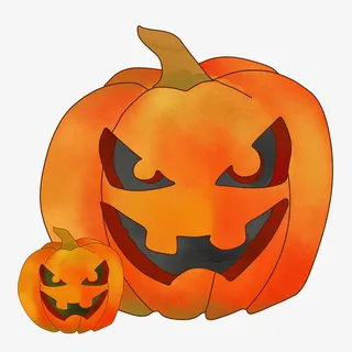 万圣节大小南瓜免抠