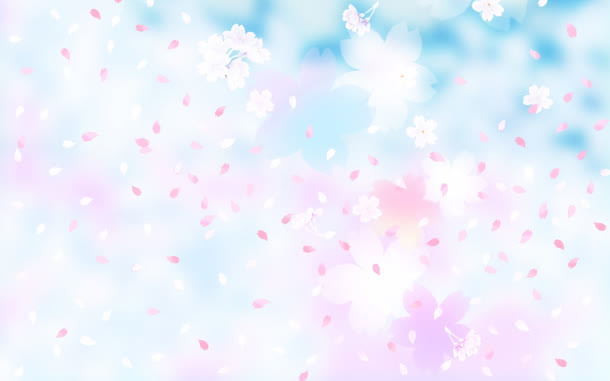 蓝粉色的小碎花瓣免抠