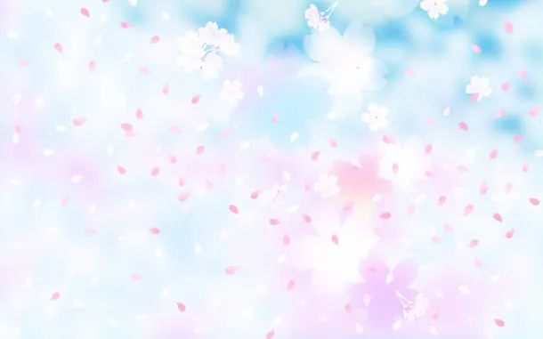 蓝粉色的小碎花瓣免抠
