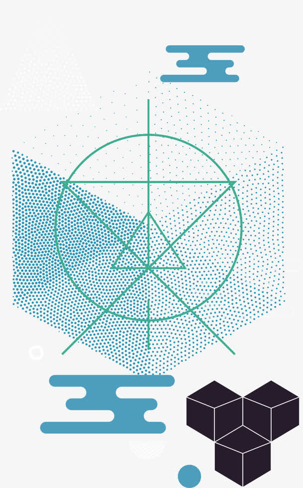 抽象几何海报背景