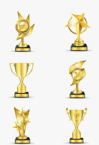 各式奖杯素材免抠